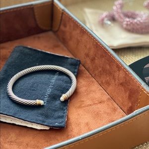 David Yurman Cable Classic Pearl Bracelet
